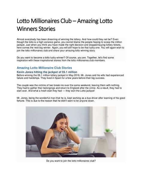 lotto story|lottery story pdf.